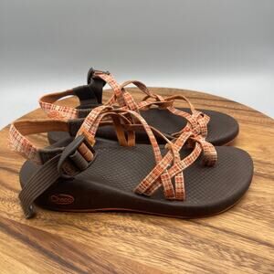 Chaco ZX/2 Classic Sandals Womens 8 Orange Comfort Walking Hiking Water Shoes